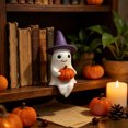 thumbnail image 4 of PoyoKee Ghost Reading Book Halloween Decorations, Light Cute Ghost Reading Book Figurine Desk Decor, Halloween Decor for Entryway Shelf Table Bedroom, 4 of 5