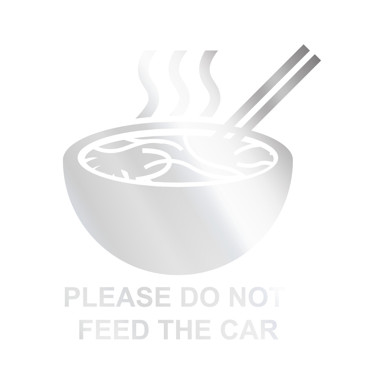 Please Do Not Feed the Car Sticker Decal Die Cut - Self Adhesive Vinyl ...
