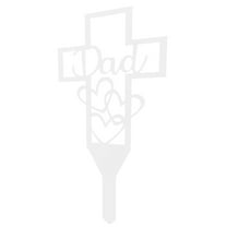 Masteelf Dad Design Cemetery Stake Decorative Outdoor Sign 1 Set