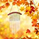 thumbnail image 3 of Campanas de viento de madera de tubo de Metal, decoración colgante de ventana para el hogar, jardín al aire libre, decoración de patio, forma de arco, 3 of 8
