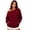 Wine, variant on XINXIAOO Boatneck Sweatshirts for Women Pullover Hooded Y2k Clothes Long Sleeves Vintage Fall Clothes