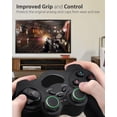 thumbnail image 2 of Tapa de agarre de silicona para joystick analógico (4 paquetes/2 pares, negro/verde), apta para usar con mangos Pro de Ps5/ps4/ps3/ps2/xbox 360/one/switch, 2 of 5