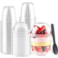 thumbnail image 2 of 100PCS 360ML Dessert Cups with Lids Disposable Pudding Cups, 2 of 5
