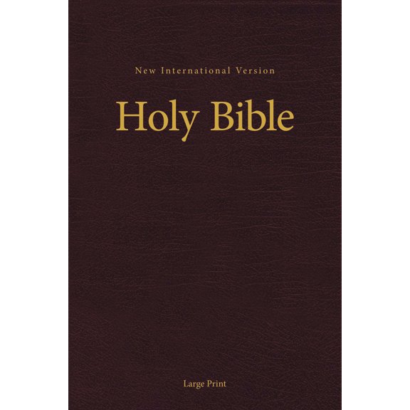 Zondervan 071894 Niv Pew & Worship Bible & Large Print-Burgundy Hardcover