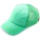 thumbnail image 1 of Hatsandscarf Exclusives Washed Distressed Cotton Denim Ponytail Hat Adjustable Baseball Cap (BT-12) (BT-13), 1 of 5