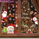 thumbnail image 4 of Pegatinas para puerta y ventana con temática navideña de 2024, bonitos dibujos de Papá Noel, muñeco de nieve, alce, patrón de árbol de Navidad, decoración para fiesta de Navidad, 4 of 5