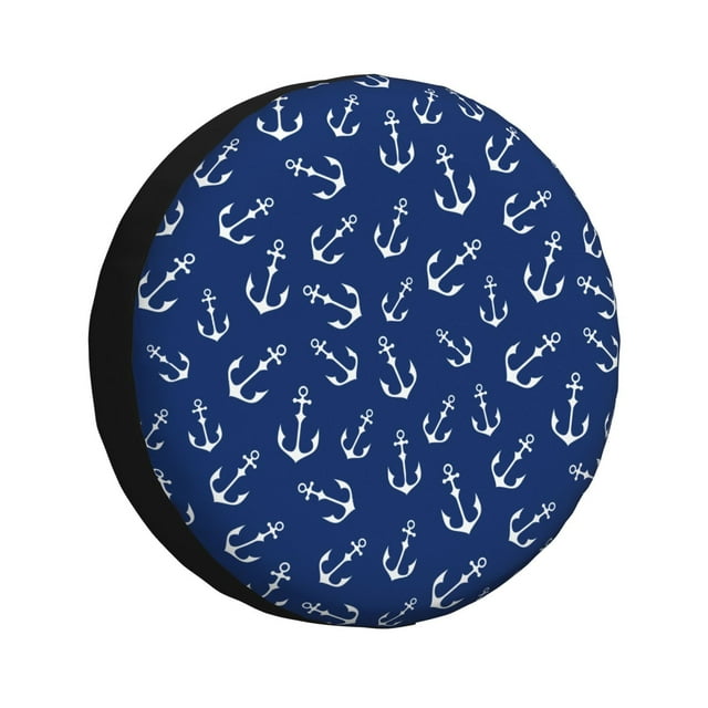 Bingfone Ancrages Nautiques pour Housse de Pneu de Rechange, Protecteurs de Roue Universels Étanches pour Véhicule Récréatif, Remorque de Voyage, SUV, Camion-15 Pouces