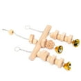 thumbnail image 4 of Bird Swing Toy Hanging Swing Bells Chew Toy for Parrots Mynahs Macaws and Other Small Birds, 4 of 9