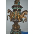 thumbnail image 6 of Nifao Seven Feet Tall Tiered Pond – Outdoor Bronze Fountain, Garden Water Feature, 46"L x 46"W x 84"H, 6 of 11