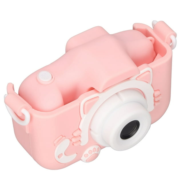 Cámara de juguete para niños, cámara digital para selfies, cámara de video de 20 MP con función MP3 para niños mayores de 3 años, color rosa, con tarjeta de memoria de 32 G y lector de tarjetas