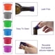 thumbnail image 4 of Juego de tapones de silicona versátiles para botellas, paquete de 6, colores surtidos, perfectos para vino y cerveza, reutilizables y fáciles de limpiar. ¡Proteja sus bebidas!, 4 of 8