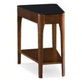 thumbnail image 1 of Leick Furniture Obsidian Table d'Appoint en Bois avec Dessus en Verre en Chêne Châtaigne, 1 of 2