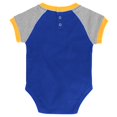 thumbnail image 3 of Outerstuff Newborn St. Louis Blues Let's Go Team Creeper, Bib & Booties Set, 3 of 6