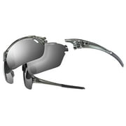 Tifosi Launch H.S. Crystal Clear-Light Night™ Fototec-Smoke-Smoke Fototec™ Lens Sunglasses - Smoke