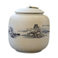 thumbnail image 4 of jifeng Ceramic Tea Container 800ml Porcelain Tea Canister Portable Airtight Tea Jar Mountain, 4 of 9