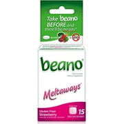 beano Strawberry Meltaways Gas Prevention (15 Count (Pack of 1))