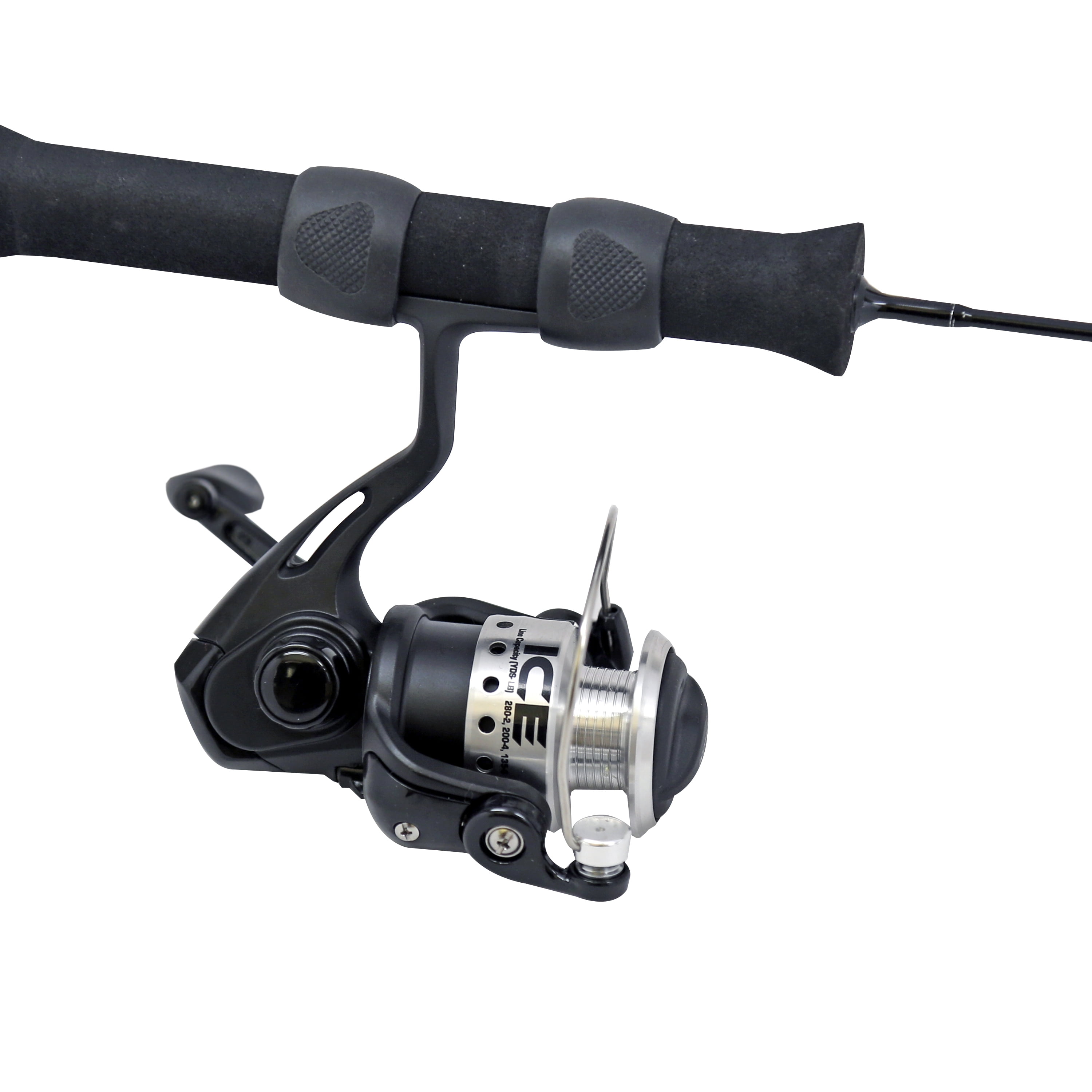 Quantum Ice Spinning Reel and Ice Fishing Rod Combo, Black