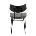 thumbnail image 5 of LumiSource Black Metal, Dark Grey PU, Black Wood Walker Chair - Set of 2, 5 of 7