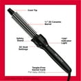 thumbnail image 4 of Revlon Perfect Heat 3/4" Triple Ceramic Curling Iron Brush, Black, 4 of 6