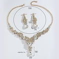 thumbnail image 2 of Sunyuer Jewelry Set Sparkly Rhinestone Necklace Earrings Sets Prom Costume Bridal Jewelry Set for Women, 2 of 6