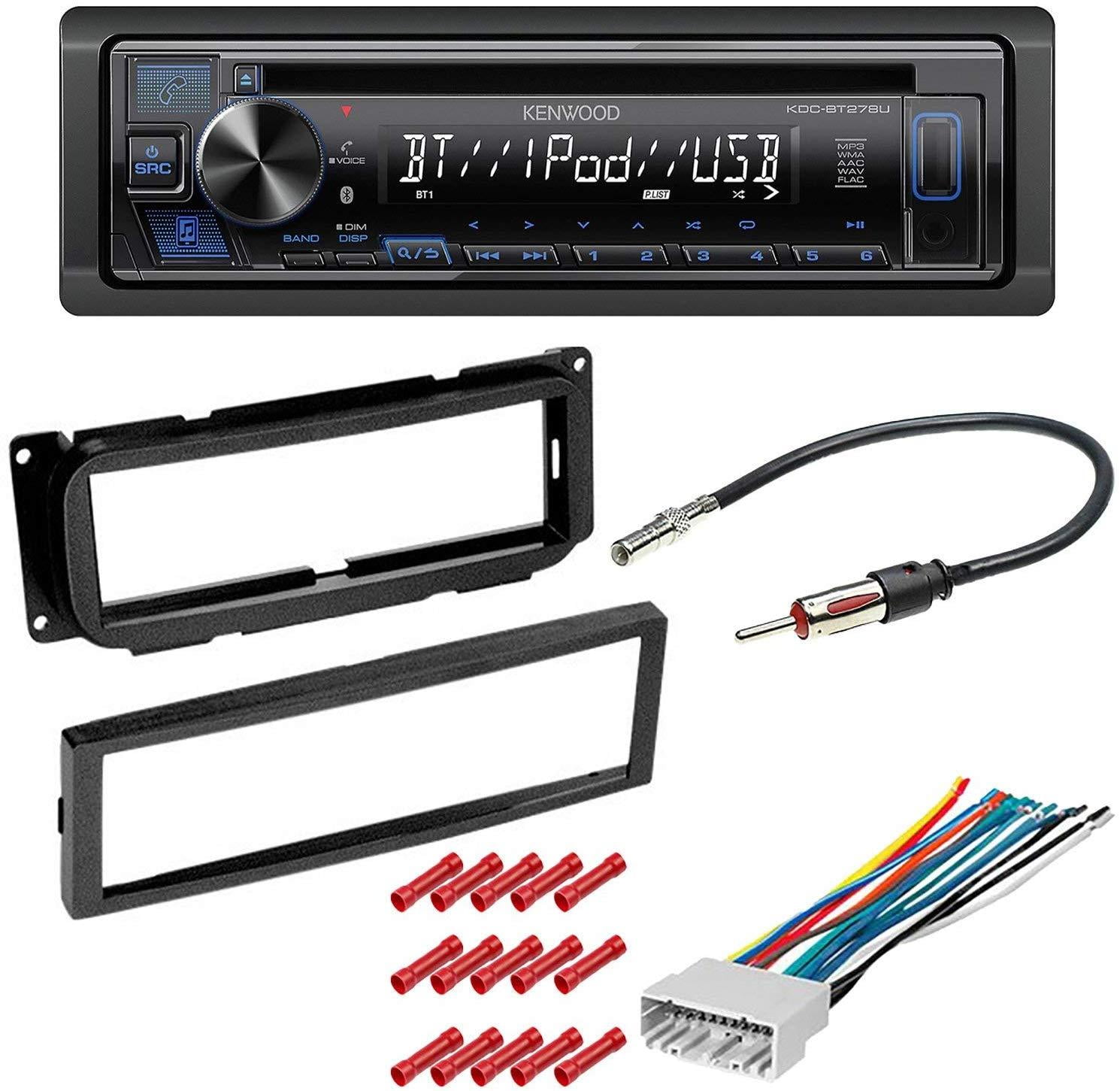KIT8090 Kenwood Car Stereo with Bluetooth for 2007 Dodge Grand Caravan