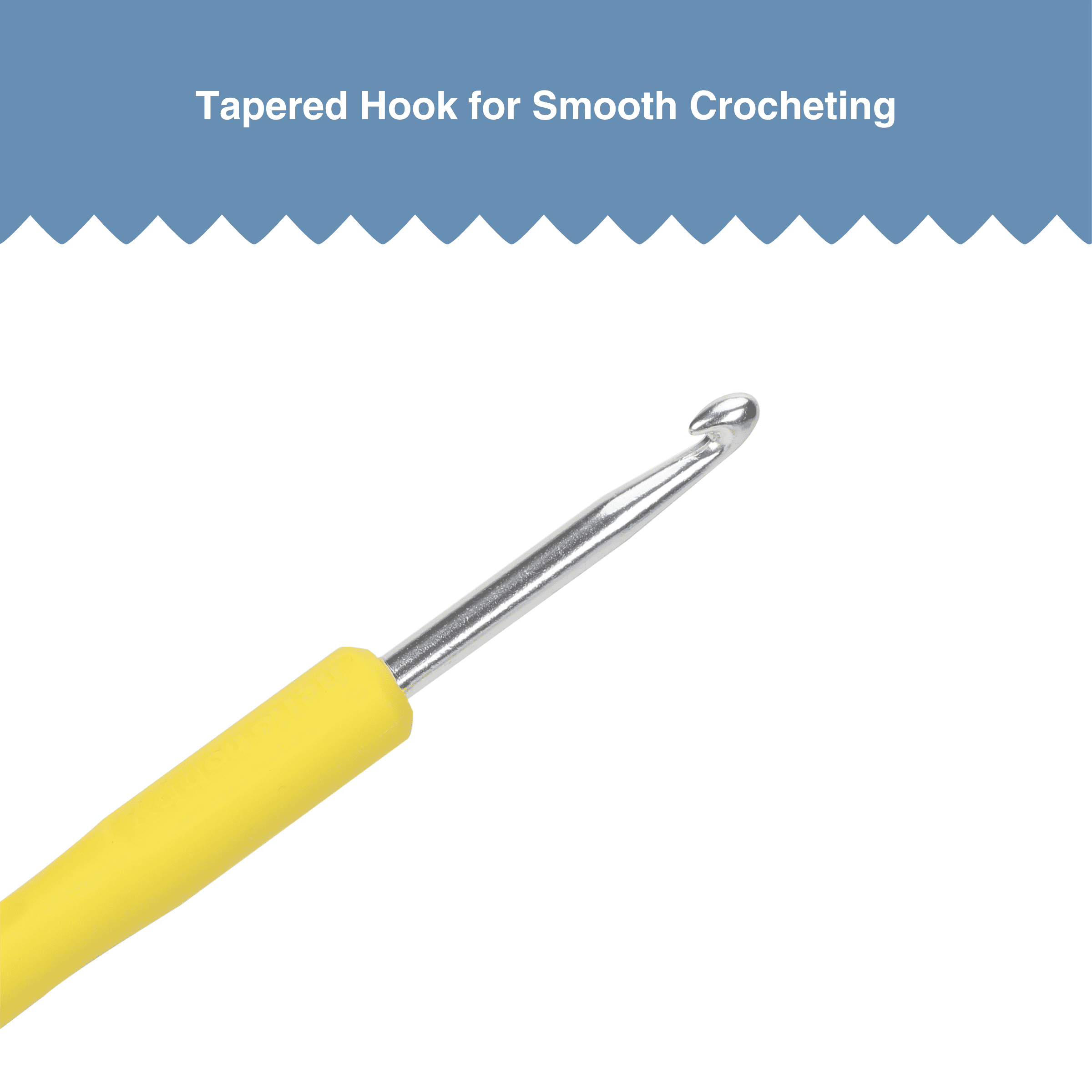 Hello Hobby Ergonomic Crochet Hook, Size I, 5.25 mm