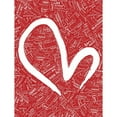 thumbnail image 3 of OnRei 15x18 Black Modern Framed Museum Art Print Titled - LOVE RED, 3 of 5