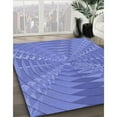 thumbnail image 3 of Ahgly Company Machine Washable Indoor Square Transitional Sky Blue Area Rugs, 7' Square, 3 of 7