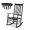 Black, variant on WgoodW Outdoor Rocking Chair, Solid Wood High Back Rocker, All Weather Lounge Chair for Porch Patio Fire Pit Garden Backyard Deck Indoor, Wave Shape, Black