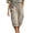 #04 Khaki 【Mix, Match & Rotate: Stock Up on Daily Colors】, variant on Womens Cargo Capri Pants, Elastic Waist Drawstring Cropped Pants with Multi Pockets, Outdoor, Walking Casual Workout Wear | VerBelle,Army Green L