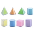thumbnail image 2 of 8 bloques de formas geométricas, juguetes , juguete de enseñanza de matemáticas, bloques de patrones multicolores para juegos de matemáticas, 2 of 8