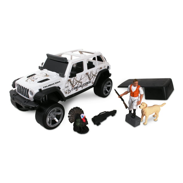 NKOK RealTree 1:18 Scale 8-Piece Jeep Wrangler Turkey Hunting Playset  (Colors May Vary) 