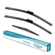 3 Wipers Factory 26"+18"+16" for Subaru Outback 2020-2022 Original Equipment Replacement Front with Rear Windshield Wiper Blades Set (Pack of 3)