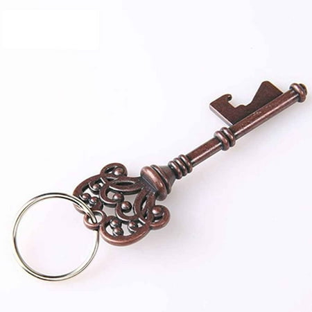 Retro Metal Portable Key Beer Bottle Opener Ring Bar Hangings Keychain for Wedding