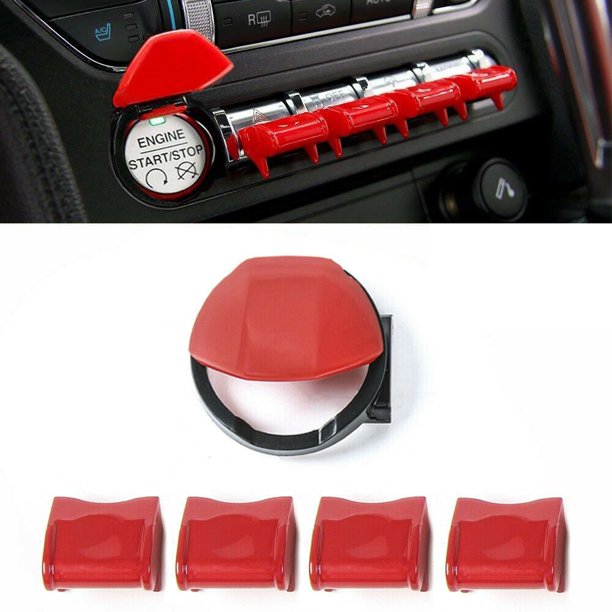 Engine Start/Stop Button & Dashboard Button Switch Button Cover For