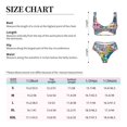 thumbnail image 2 of Kdxio Cartoon Marine Animals Print Women's 2 Piece High Waisted Wrap Spaghetti Strap Summer Swimsuit Bikini Set-X-Large, 2 of 5