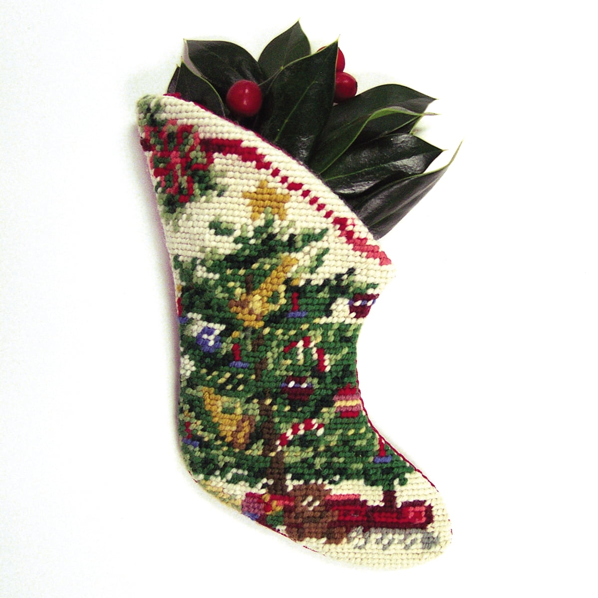 6.85 4.86 Merry Christmas Stocking Bouquet Embroidered Iron on/Sew Patch