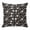 Snow Black, variant on Pillow Covers 24x24 Inch, Black White Floral Linen Pillowcase with Invisible Zipper, Farmhouse Vintage Botanical Leaves Decorative Throw Pillow Covers Cushion Case for Couch Sofa Bed Living Room