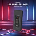 thumbnail image 2 of Enrutador WiFi de Bolsillo 5G de 8000 MAh, Wi-Fi 6, Punto de Acceso Móvil de Doble Banda 5G, Pantalla A Color de 1800 Mbps, Enrutador Portátil 5G/4G LTE, UE., 2 of 6