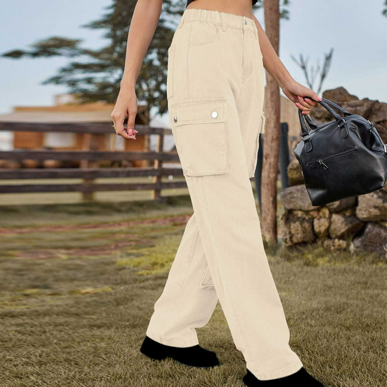 Pants For Women Trendy 2023 Trends Women'S Spring/Summer Pocket