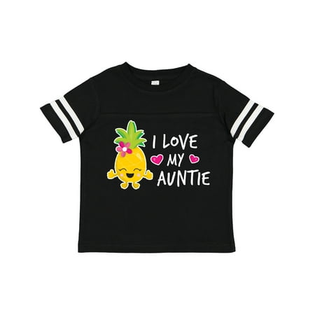 

Inktastic I Love My Auntie with Pineapple Gift Toddler Toddler Girl T-Shirt