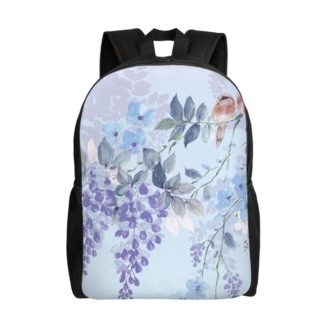 Balery Bird Butterfly Stripe Mochila - Mochila Estilosa y Duradera para Laptop de 15 Pulgadas con Tela Oxford Impermeable