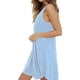 thumbnail image 5 of Vestido informal de verano sin mangas de algodón de color puro para mujer, 5 of 5