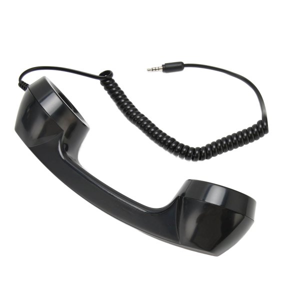 Combiné Téléphonique Rétro Récepteur Anti-Radiation, Prise Sonore Multifonction pour Téléphones Portables, Ordinateurs