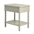 thumbnail image 4 of Ergode Nightstand - Charming Whitewash Finish, Single Drawer & Lower Shelf for Ample Storage, Elegant Farmhouse Design with Turned Solid Wood Legs. Easy Assembly. Perfect Addition to Any Bedroom., 4 of 5