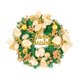 thumbnail image 3 of Corona navideña para puerta con , bayas, bolas y adornos, guirnalda de flores artificiales de Pascua para el hogar y el exterior. Oro 30cmx8cm, 3 of 10