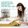 thumbnail image 3 of Tablecloth Roll  54" X 110' Gold Premium Plastic Table Cloths with Cutter Box - Cut to Size - Decorative Rectangle Table Cover Smooth Tablecloth - Disposable Table Cloths for Parties, Weddings., 3 of 7