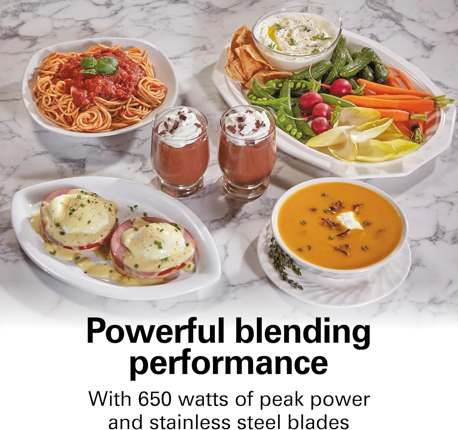 MultiBlend Smoothie Blender with 4 Jars, 650W Motor,