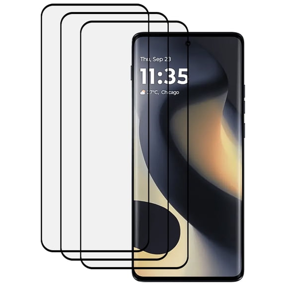 KIQ 3 Pack CLEAR Tempered Glass Screen Protector Compatible with Motorola Edge 2024/2023