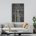 thumbnail image 2 of Wall26 Canvas Print Wall Art Black & White Forest Tree Print Silhouette Nordic Fairytale Artwork Nature Wilderness Illustrations Modern Art Decorative Floral Botanical Wall Decor - 12"x18", 2 of 5